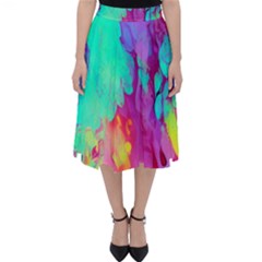 Fluid Background Classic Midi Skirt by GardenOfOphir