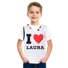 I Love Laura Kids  Basketball Tank Top by ilovewhateva