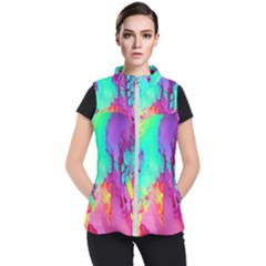 Fluid Background Women s Puffer Vest by GardenOfOphir