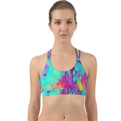 Fluid Background Back Web Sports Bra by GardenOfOphir