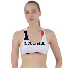 I Love Laura Criss Cross Racerback Sports Bra by ilovewhateva