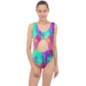 Fluid Background Center Cut Out Swimsuit View1