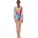 Fluid Background Center Cut Out Swimsuit View2