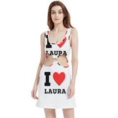 I Love Laura Velour Cutout Dress by ilovewhateva