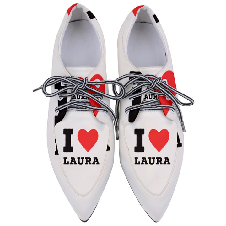 I love laura Pointed Oxford Shoes