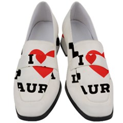 I Love Laura Women s Chunky Heel Loafers by ilovewhateva