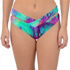 Fluid Background Double Strap Halter Bikini Bottoms by GardenOfOphir