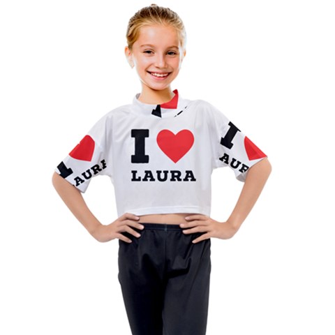 I Love Laura Kids Mock Neck Tee by ilovewhateva