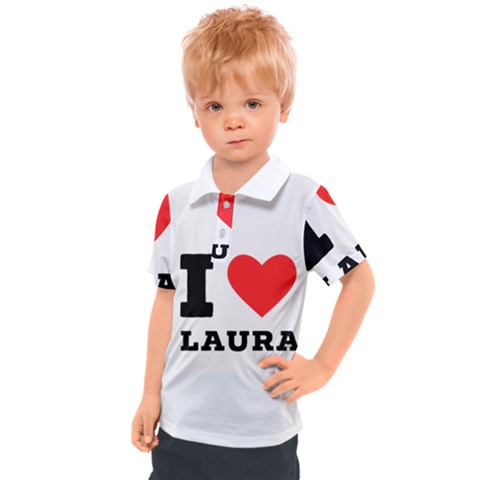 I Love Laura Kids  Polo Tee by ilovewhateva