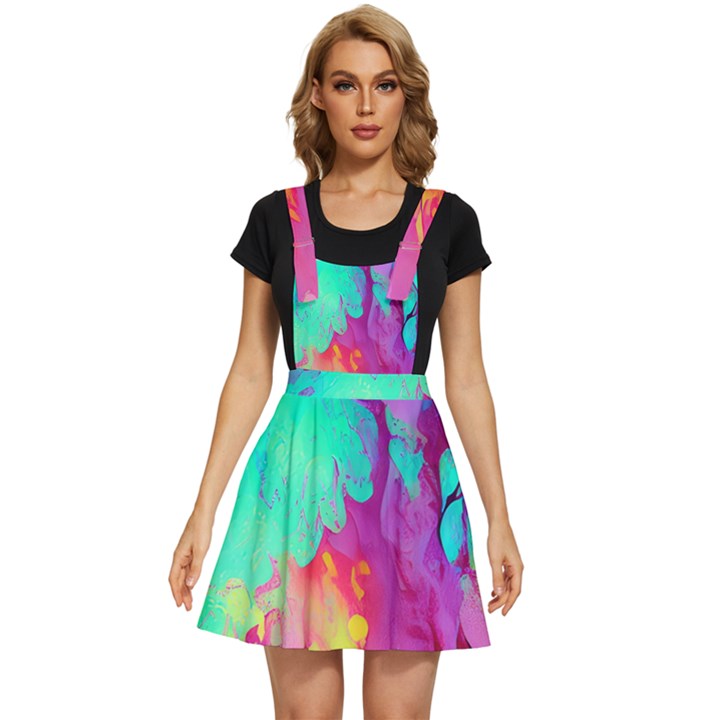 Fluid Background Apron Dress