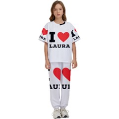 I Love Laura Kids  Tee And Pants Sports Set by ilovewhateva