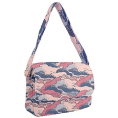 Waves Ocean Sea Water Pattern Rough Seas Courier Bag by Pakemis