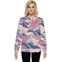 Waves Ocean Sea Water Pattern Rough Seas Hidden Pocket Sweatshirt View1