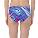 Fluid Art Pattern Mid-Waist Bikini Bottoms View2