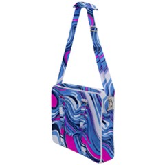 Fluid Art Pattern Cross Body Office Bag by GardenOfOphir