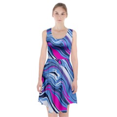 Fluid Art Pattern Racerback Midi Dress by GardenOfOphir