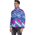 Fluid Art Pattern Men s Puffer Bubble Jacket Coat View2