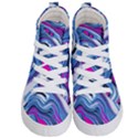 Fluid Art Pattern Kids  Hi-Top Skate Sneakers View1