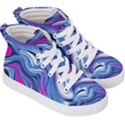 Fluid Art Pattern Kids  Hi-Top Skate Sneakers View3