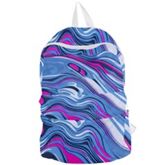 Fluid Art Pattern Foldable Lightweight Backpack by GardenOfOphir