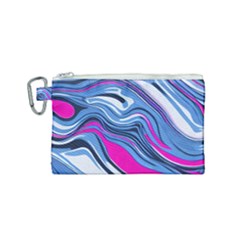 Fluid Art Pattern Canvas Cosmetic Bag (small) by GardenOfOphir