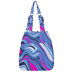 Fluid Art Pattern Center Zip Backpack by GardenOfOphir