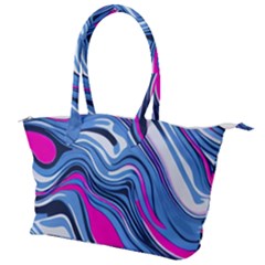 Fluid Art Pattern Canvas Shoulder Bag by GardenOfOphir