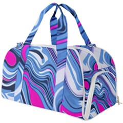 Fluid Art Pattern Burner Gym Duffel Bag by GardenOfOphir