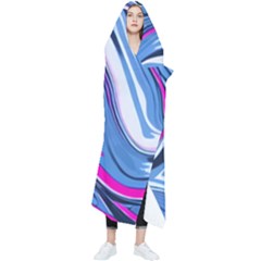 Fluid Art Pattern Wearable Blanket by GardenOfOphir