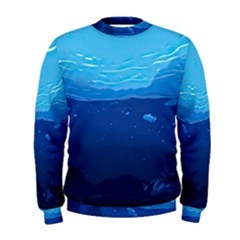 Ai Generated Ocean Sea Fish Underwater Water Men s Sweatshirt by Pakemis