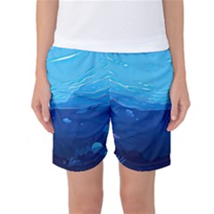 Ai Generated Ocean Sea Fish Underwater Water Women s Basketball Shorts by Pakemis