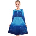 Ai Generated Ocean Sea Fish Underwater Water Kids  Midi Sailor Dress View1