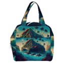 Tropical Island Paradise Ocean Sea Palm Trees Boxy Hand Bag View1