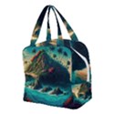 Tropical Island Paradise Ocean Sea Palm Trees Boxy Hand Bag View2