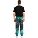 Tropical Island Paradise Ocean Sea Palm Trees Men s Elastic Waist Pants View2