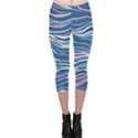 Modern Fluid Art Capri Leggings  View1