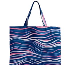 Modern Fluid Art Zipper Mini Tote Bag by GardenOfOphir