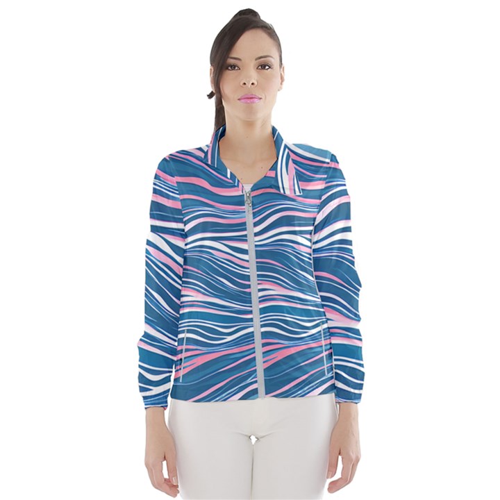 Modern Fluid Art Women s Windbreaker