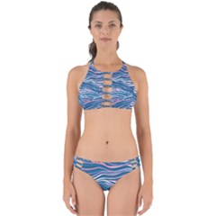 Modern Fluid Art Perfectly Cut Out Bikini Set by GardenOfOphir