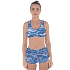 Modern Fluid Art Racerback Boyleg Bikini Set by GardenOfOphir