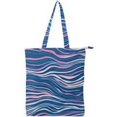 Modern Fluid Art Double Zip Up Tote Bag by GardenOfOphir