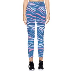 Modern Fluid Art Pocket Leggings  by GardenOfOphir