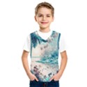 Tropical Winter Tropical Winter Landscape Kids  Basketball Tank Top View1