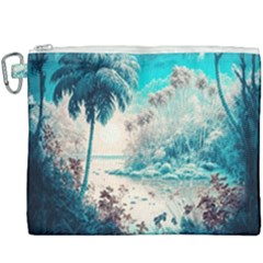 Tropical Winter Tropical Winter Landscape Canvas Cosmetic Bag (xxxl) by Pakemis