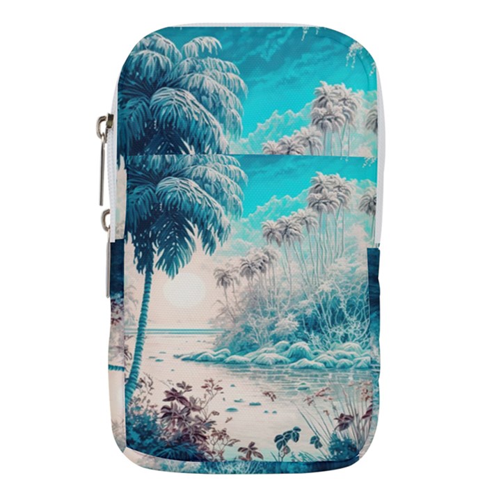 Tropical Winter Tropical Winter Landscape Waist Pouch (Large)