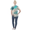 Tropical Winter Tropical Winter Landscape Women s Short Sleeve Pocket Shirt View2