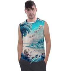 Tropical Winter Tropical Winter Landscape Men s Regular Tank Top by Pakemis