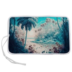 Tropical Winter Tropical Winter Landscape Pen Storage Case (s) by Pakemis