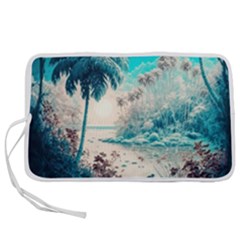 Tropical Winter Tropical Winter Landscape Pen Storage Case (m) by Pakemis