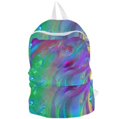 Fluid Art - Artistic And Colorful Foldable Lightweight Backpack by GardenOfOphir